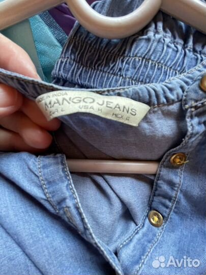 Джинсовый сарафан Mango Jeans