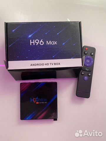 Смарт тв приставка h96 max 4k ultra hd