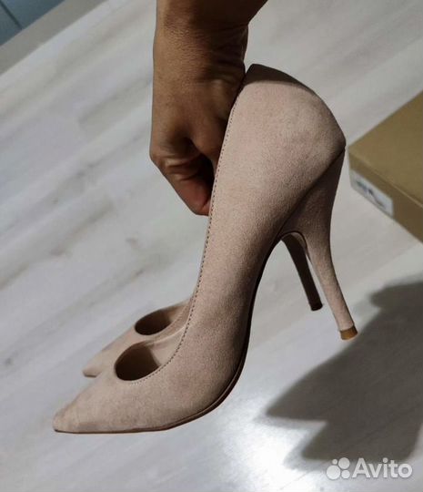 Туфли бежевые mango
