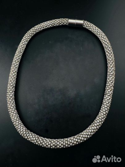 Винтажное колье США с кристаллами