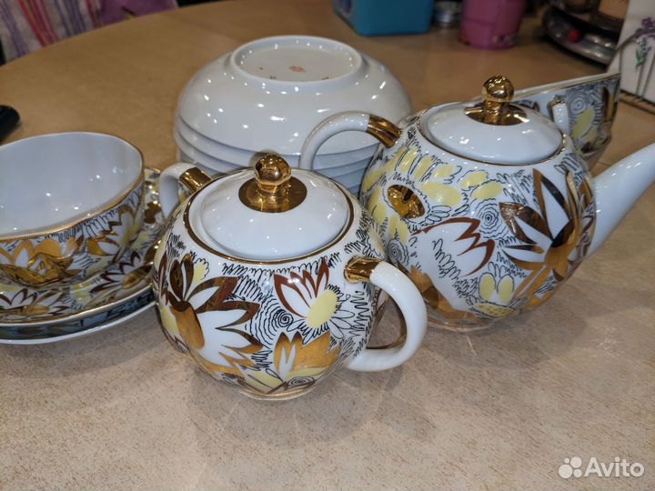Чайная пара лфз золотые ромашки