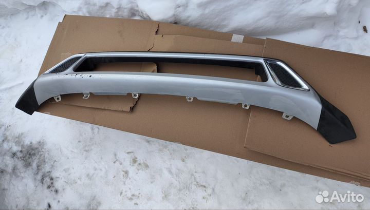 Mitsubishi Outlander 3 накладка бампера передняя