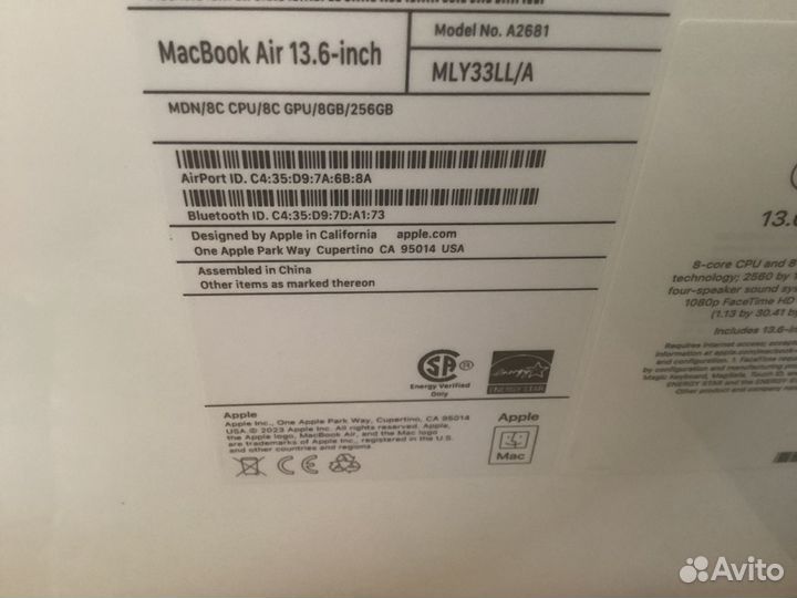 13-inch MacBook Air with M2 chip - Midnight