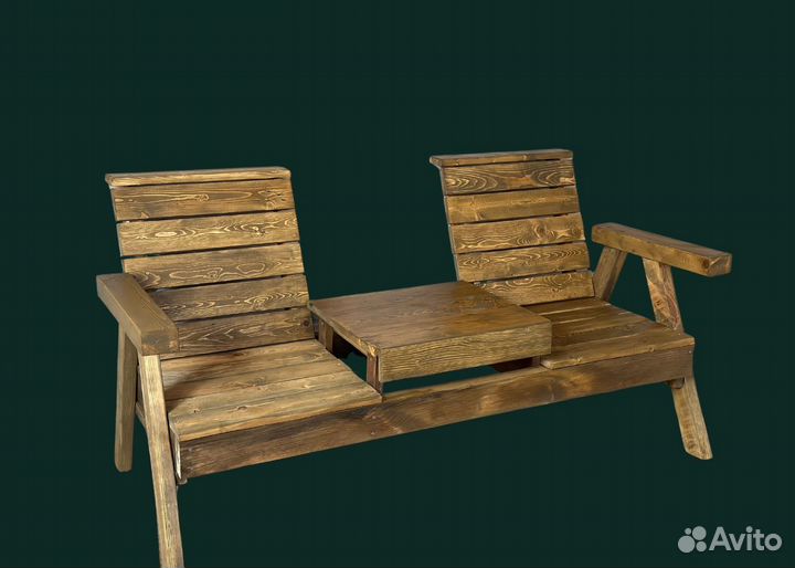 Скамейка уличная со столиком в дом дачу участок