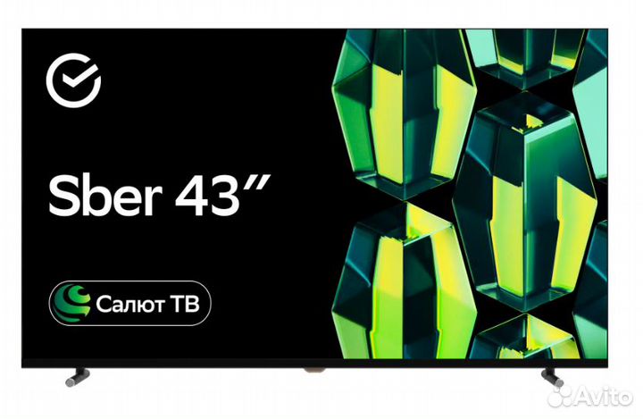 Телевизор Sber SDX-43 Cмарт FHD, 4K новый гарантия