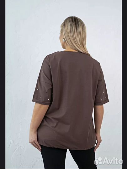 Футболка нарядная больших размеров