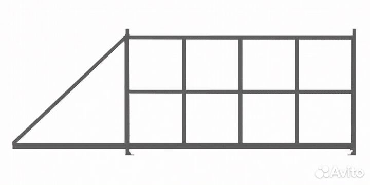 Каркас для откатных ворот