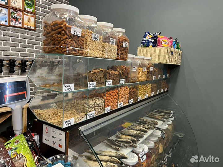 Секции стеклянные для снеков