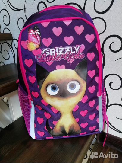 Рюкзак школьный новый Grizzly Гризли
