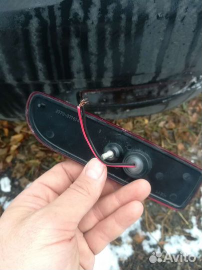 Диодные катафоты заднего бампера Приора-1