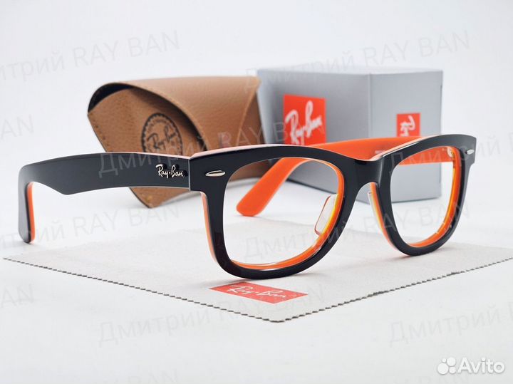 Оправа Ray Ban Wayfarer RX 2140 Black Orange 50 мм