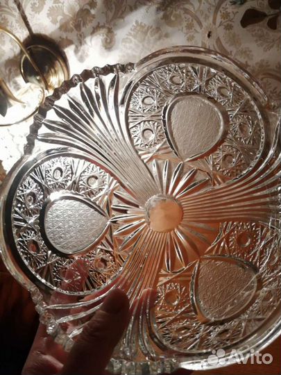 Хрустальная фруктовница Германия