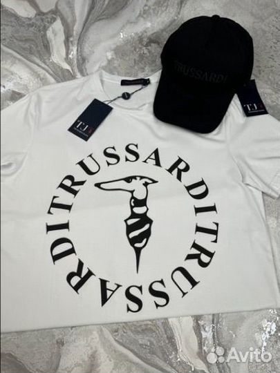 Футболка мужская trussardi люкс