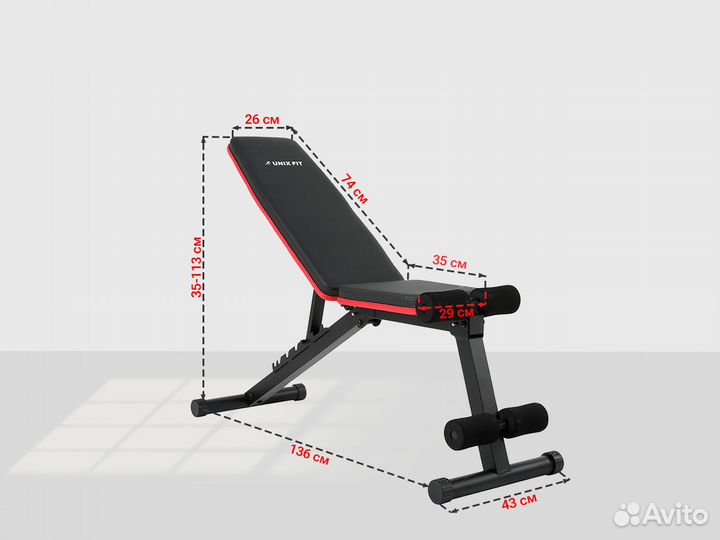 Скамья силовая универсальная unix Fit bench 110