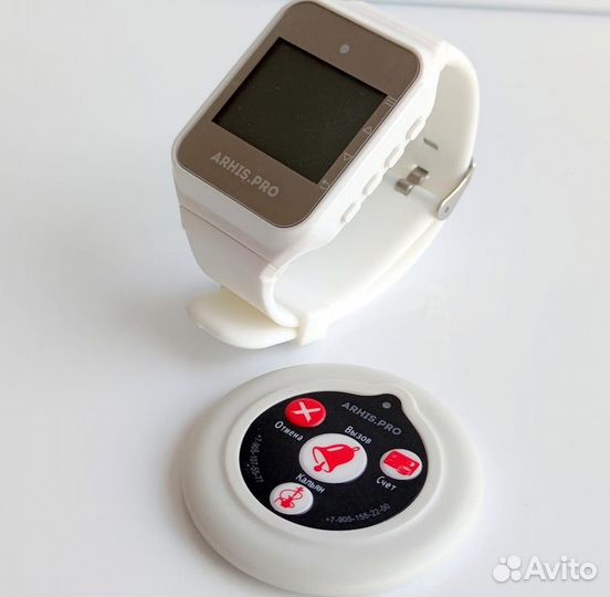 Беспроводная система/кнопка вызова персонала часы