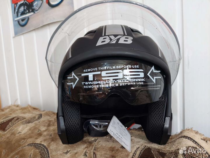 Мотошлем,открытый,новый,56-62см