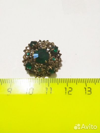 Старинная бижутерия. Брошь Чехия. Брошь СССР