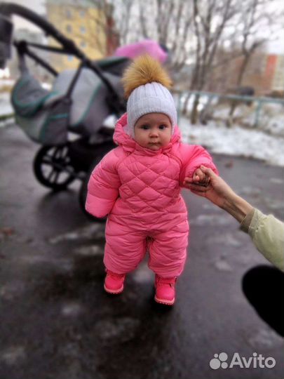 Зимний комбинезон для девочки 68