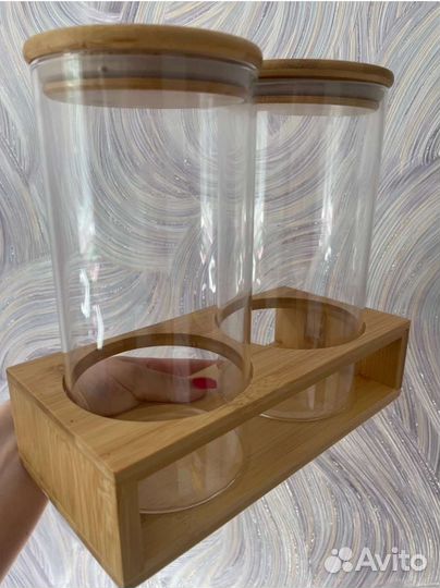 Банки для хранения с подставкой