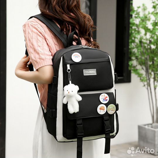 Детский школьный набор 4в1 (рюкзак, сумка, пенал)