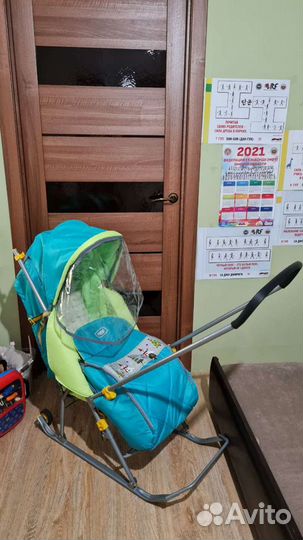 Детские санки коляска новые