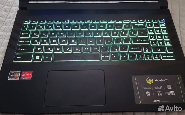 Ноутбук MSI alpha 15