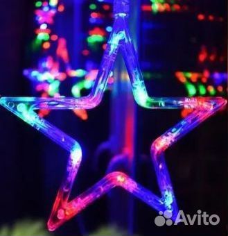 Гирлянда штора новая светодиодная