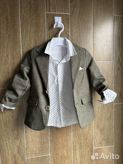 Пиджак и рубашка на мальчика