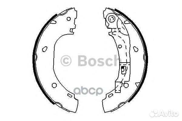 Колодки тормозные барабанные bosch 0 986 487 70