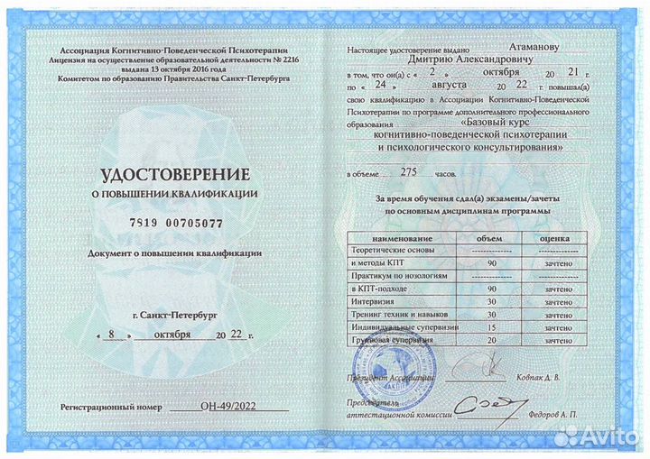 Психолог, психотерапевт