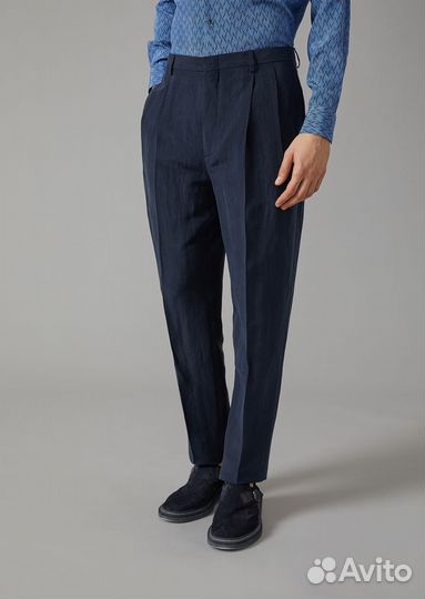 Брюки мужские с защипами W34 Old money