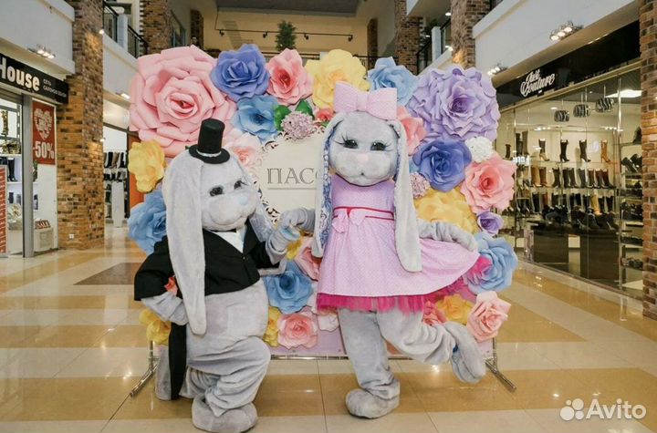 Ростовые куклы Мишка Тедди, Зайка, Микки Маус и др