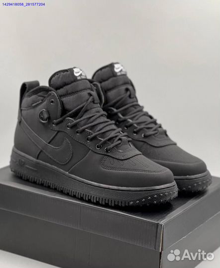 Ботинки Nike Air Force 1 Duckboot (с мехом) (Арт.58793)