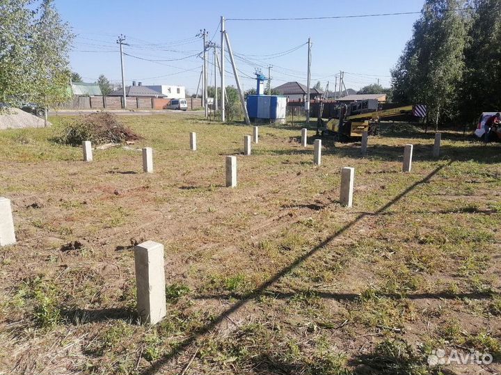 Железобетонные жб сваи / Фундамент за 1 день