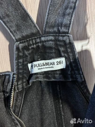 Джинсовый сарафан pull and bear