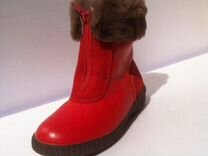 Новые зимние ботинки, зимние сапоги, красные