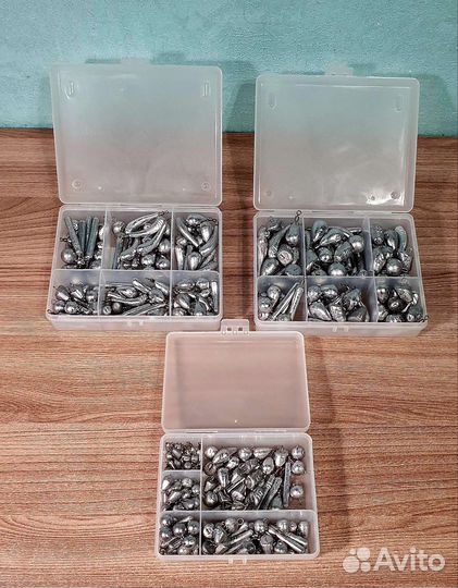 Набор рыболовных грузов 150шт для спининга