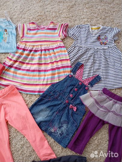 Детские вещи 2 больших пакета на девочку 86-92