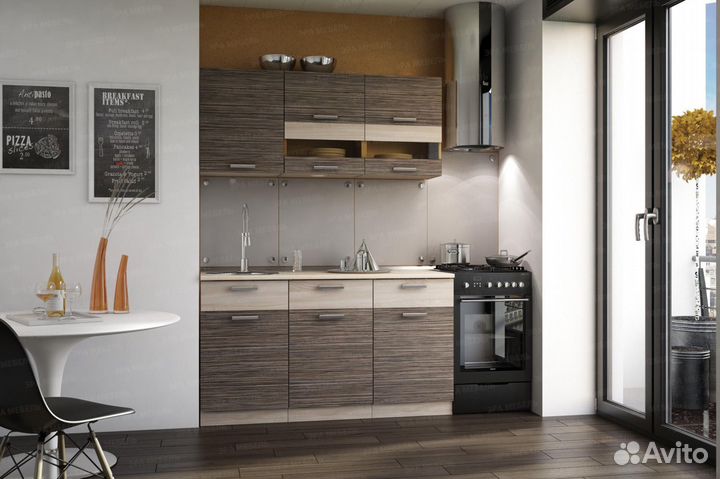 Кухня модульная Зебрано