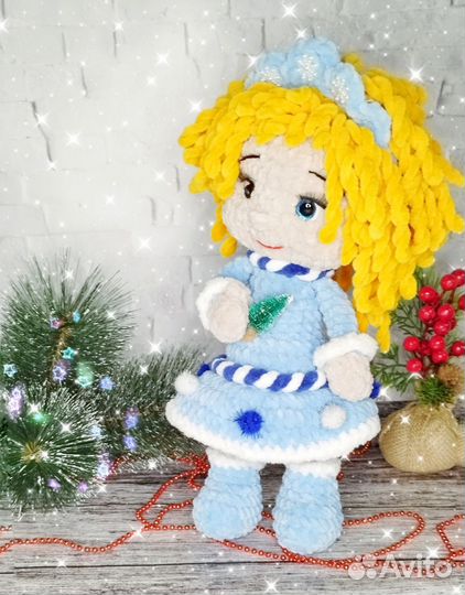 Вязаная снегурочка