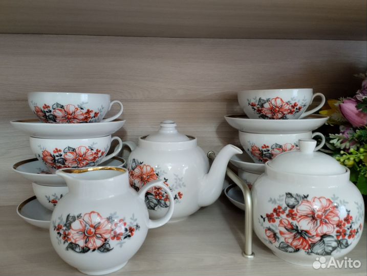 Чайный сервиз.СССР.Дулево