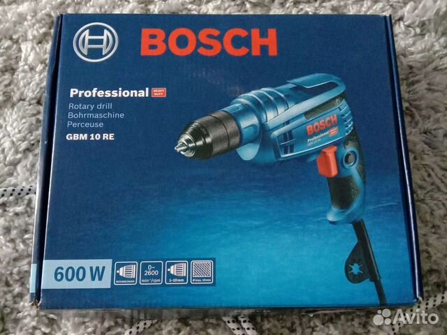 Дрель новая Bosch GBM 10 RE