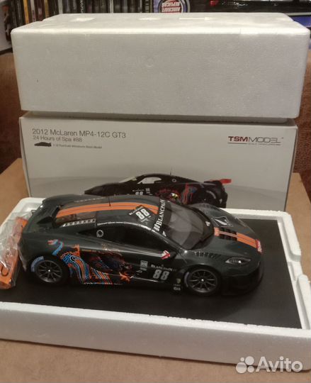 Tsm model McLaren MP4-12GT3 1/18