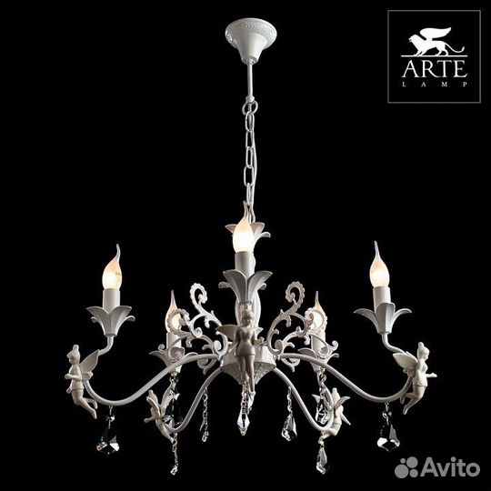 Подвесная люстра Arte Lamp Angelina A5349LM-5WH