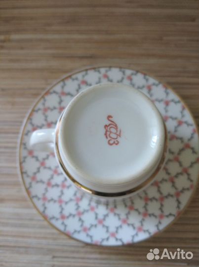 Кофейная пара лфз костяной фарфор