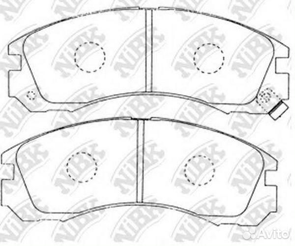Колодки передние (mitsubishi galant IV-VI/ pajero