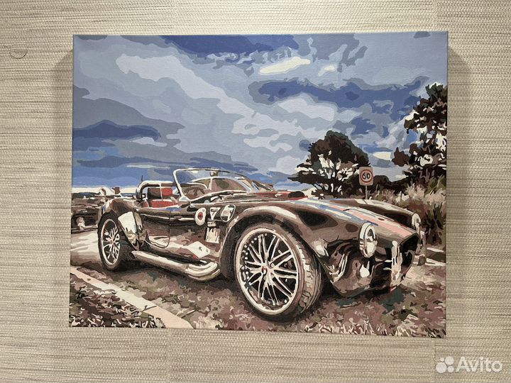 Готовая картина по номерам раскрашенная