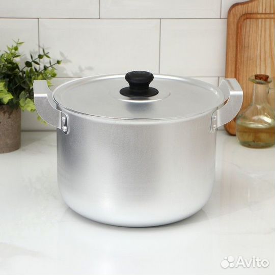 Кастрюля алюминиевая 6л