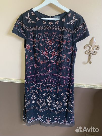 Платье с пайетками Adrianna Papell 44