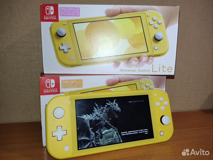 Новая Nintendo switch lite прошитая picofly